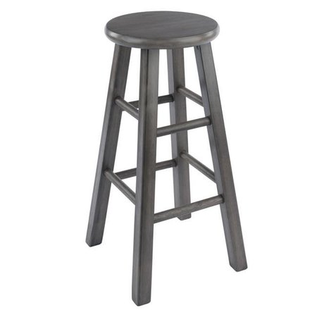 WINSOME WOOD Winsome Wood 16224 24 in. Ivy Counter Stool; Rustic Gray 16224